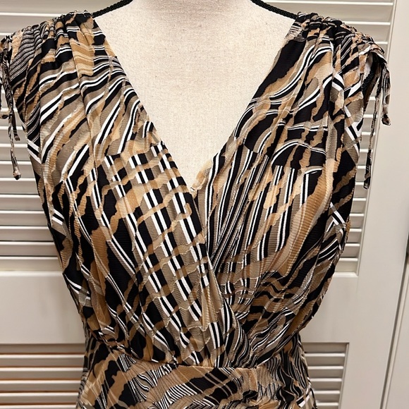 Anne Klein Burnout Dress in Black Multi, Size Medium NWT - Picture 4 of 17